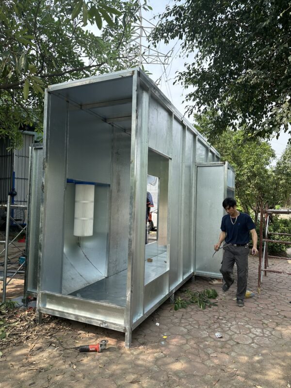 Buồng phun sơn tĩnh điện 2 cửa 13 Buồng phun sơn tĩnh điện 2 cửa
